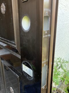 ケース錠内部の摩耗による動作不良の様子